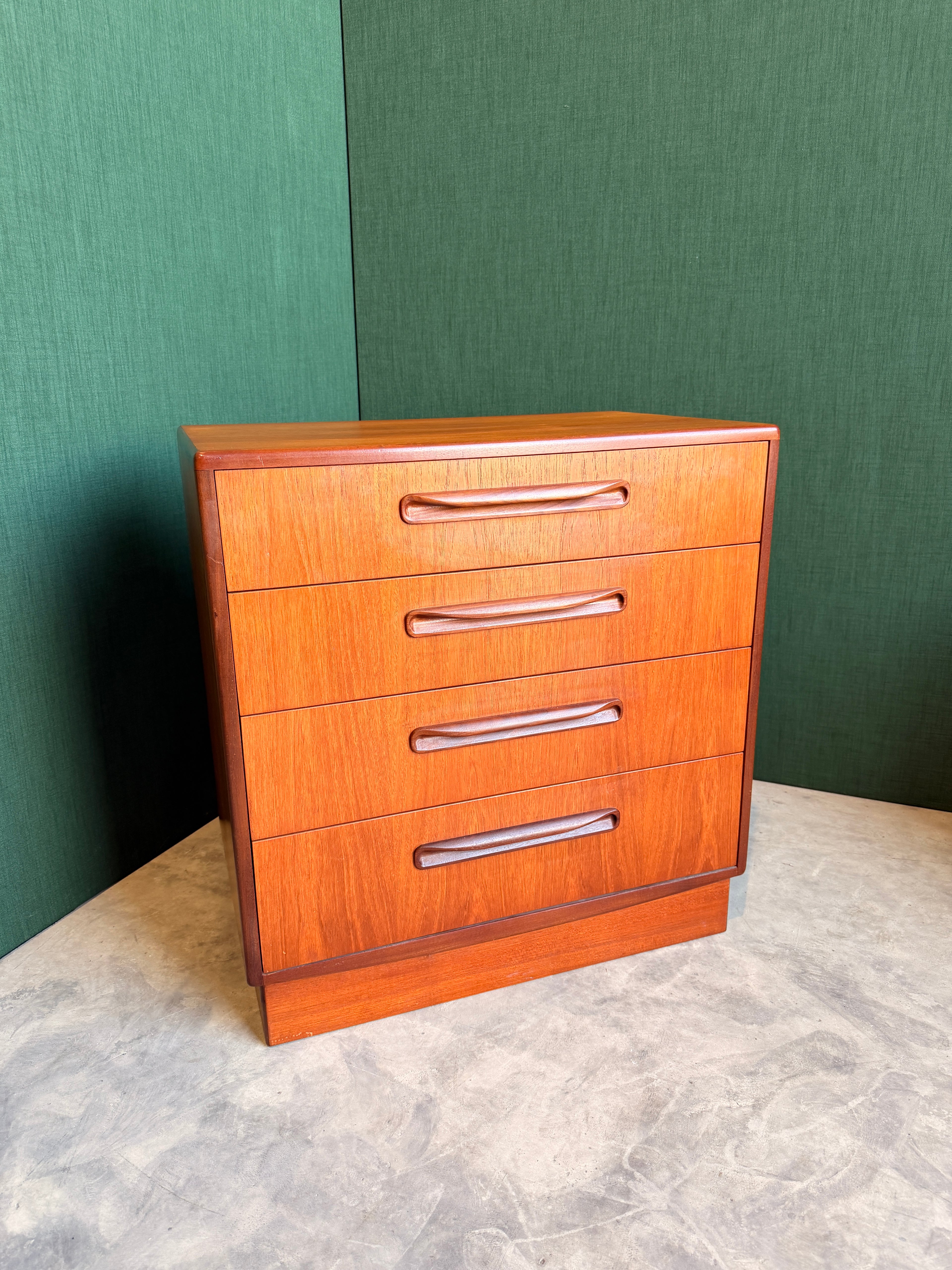 G Plan Fresco Teak Chest of 4 Drawers, Mid Century Vintage