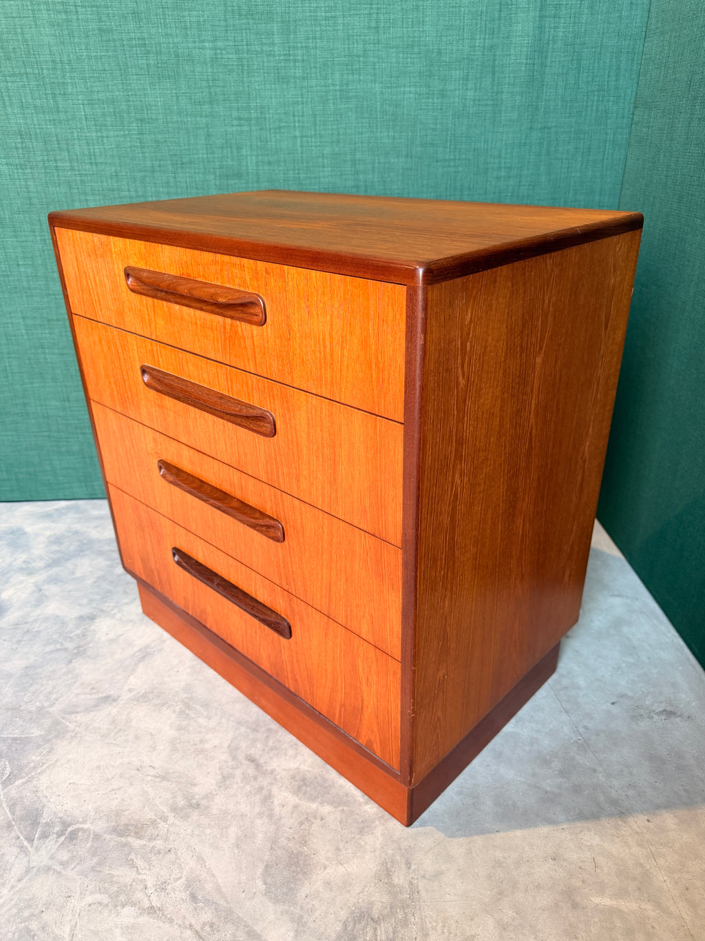 G Plan Fresco Teak Chest of 4 Drawers, Mid Century Vintage