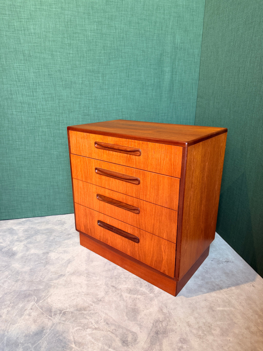 G Plan Fresco Teak Chest of 4 Drawers, Mid Century Vintage