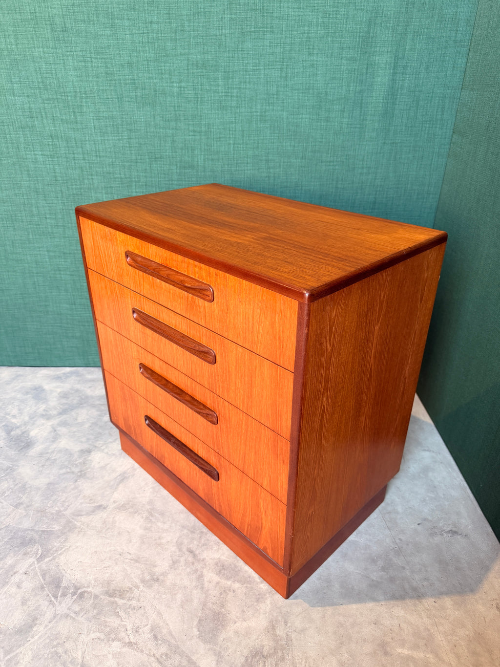 G Plan Fresco Teak Chest of 4 Drawers, Mid Century Vintage