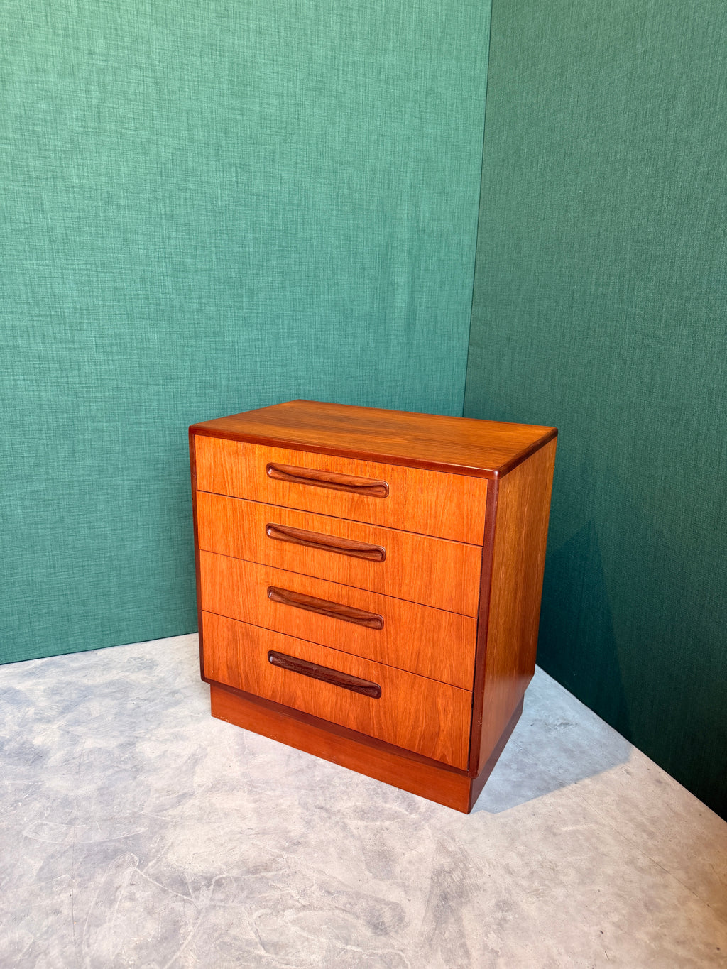 G Plan Fresco Teak Chest of 4 Drawers, Mid Century Vintage