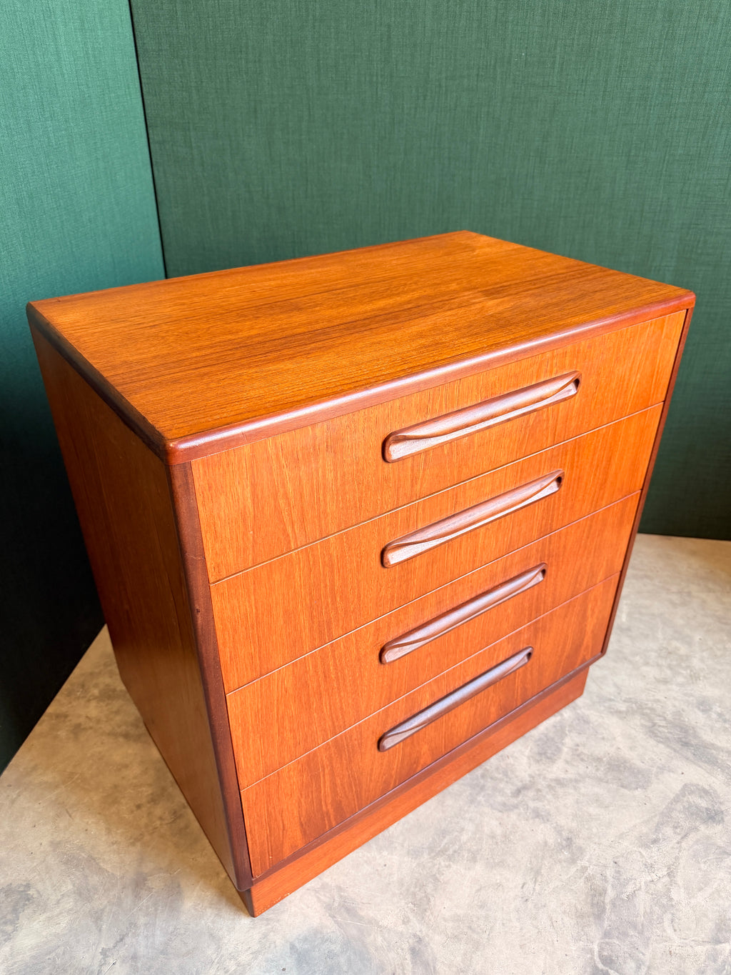 G Plan Fresco Teak Chest of 4 Drawers, Mid Century Vintage