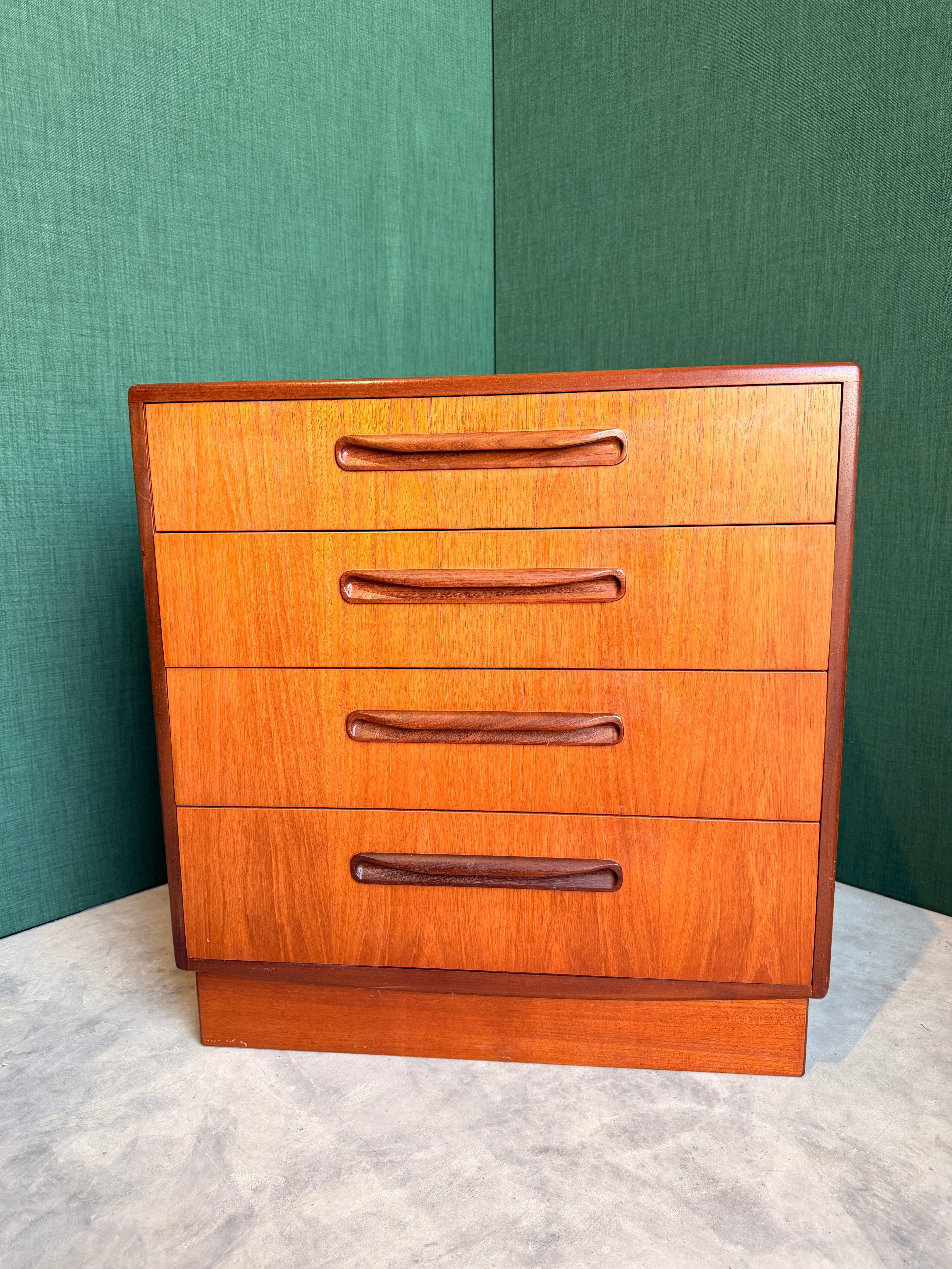 G Plan Fresco Teak Chest of 4 Drawers, Mid Century Vintage