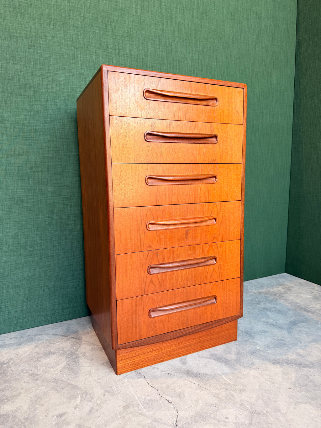 G Plan Fresco Teak Six Drawers Tallboy Storage 1960's/70's