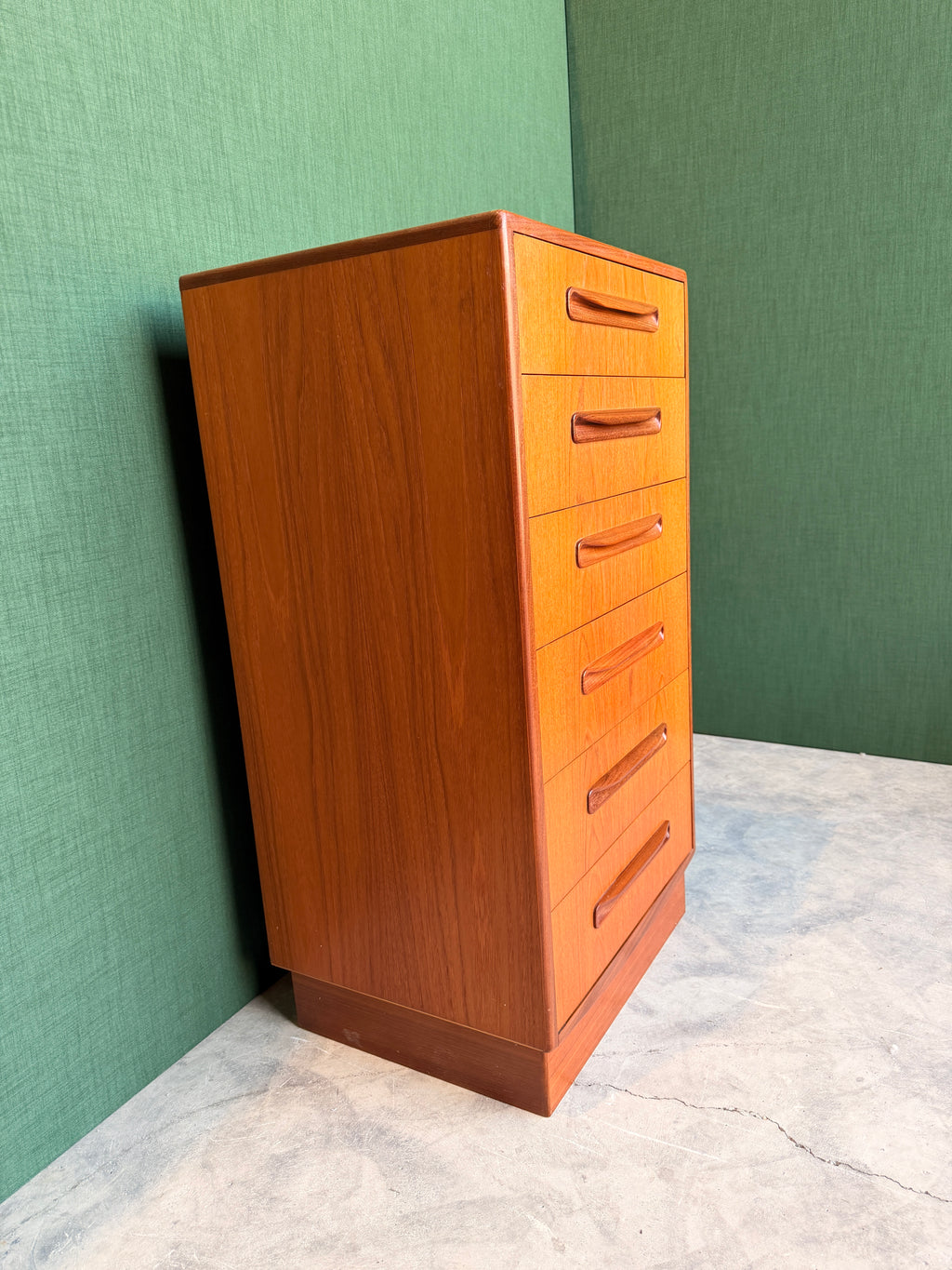 G Plan Fresco Teak Six Drawers Tallboy Storage 1960's/70's
