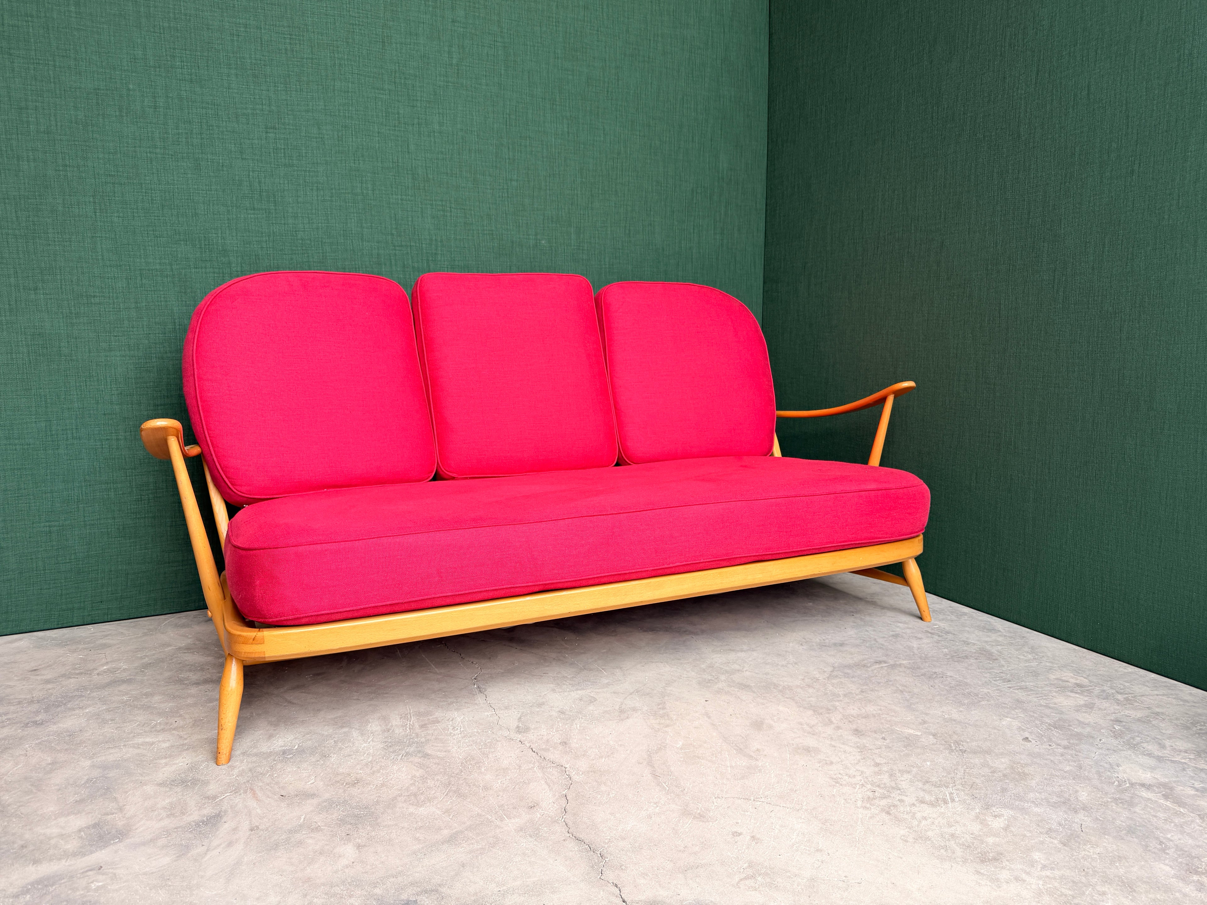 Ercol 3 Seater Blonde Windsor Sofa