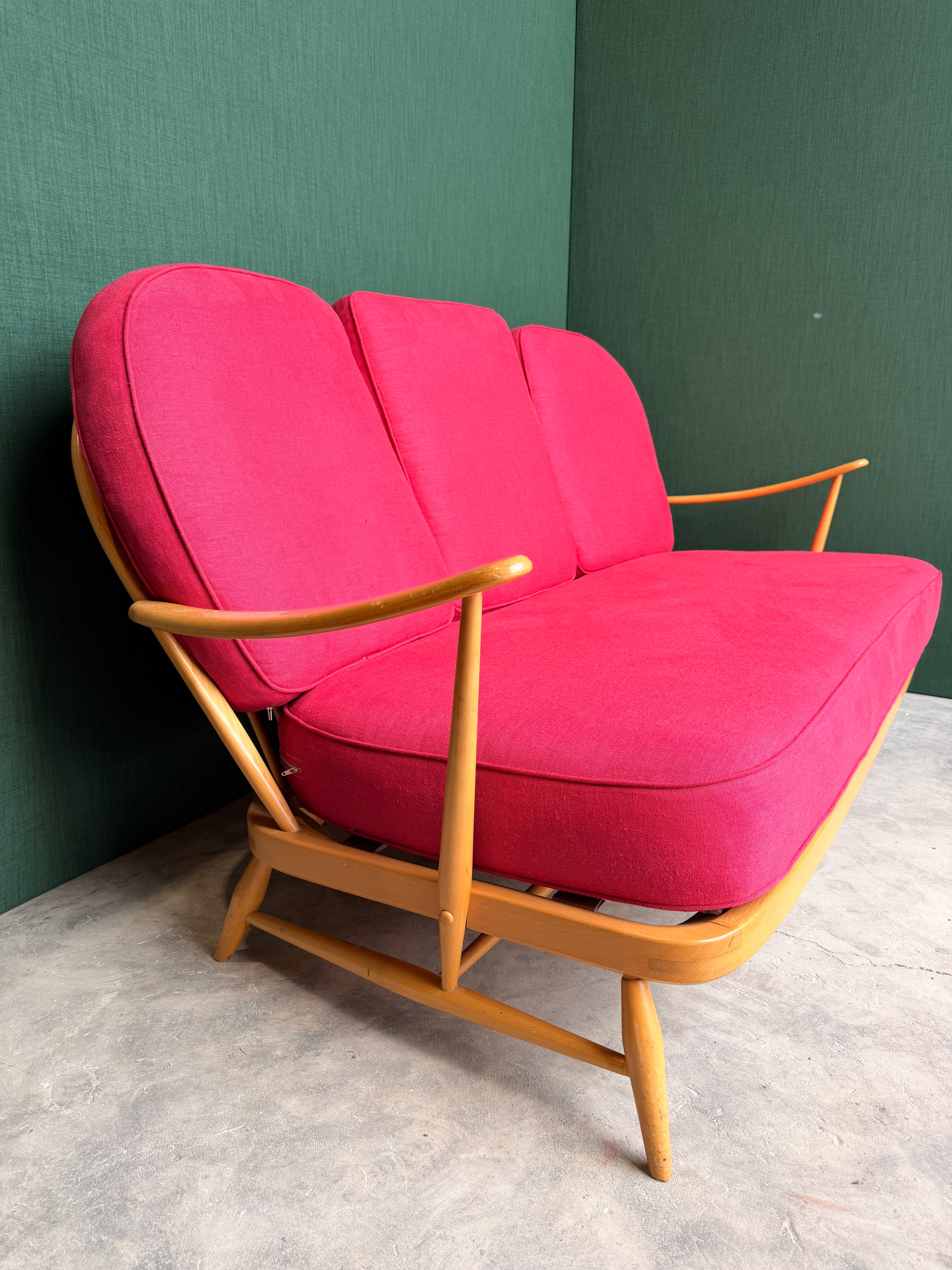 Ercol 3 Seater Blonde Windsor Sofa