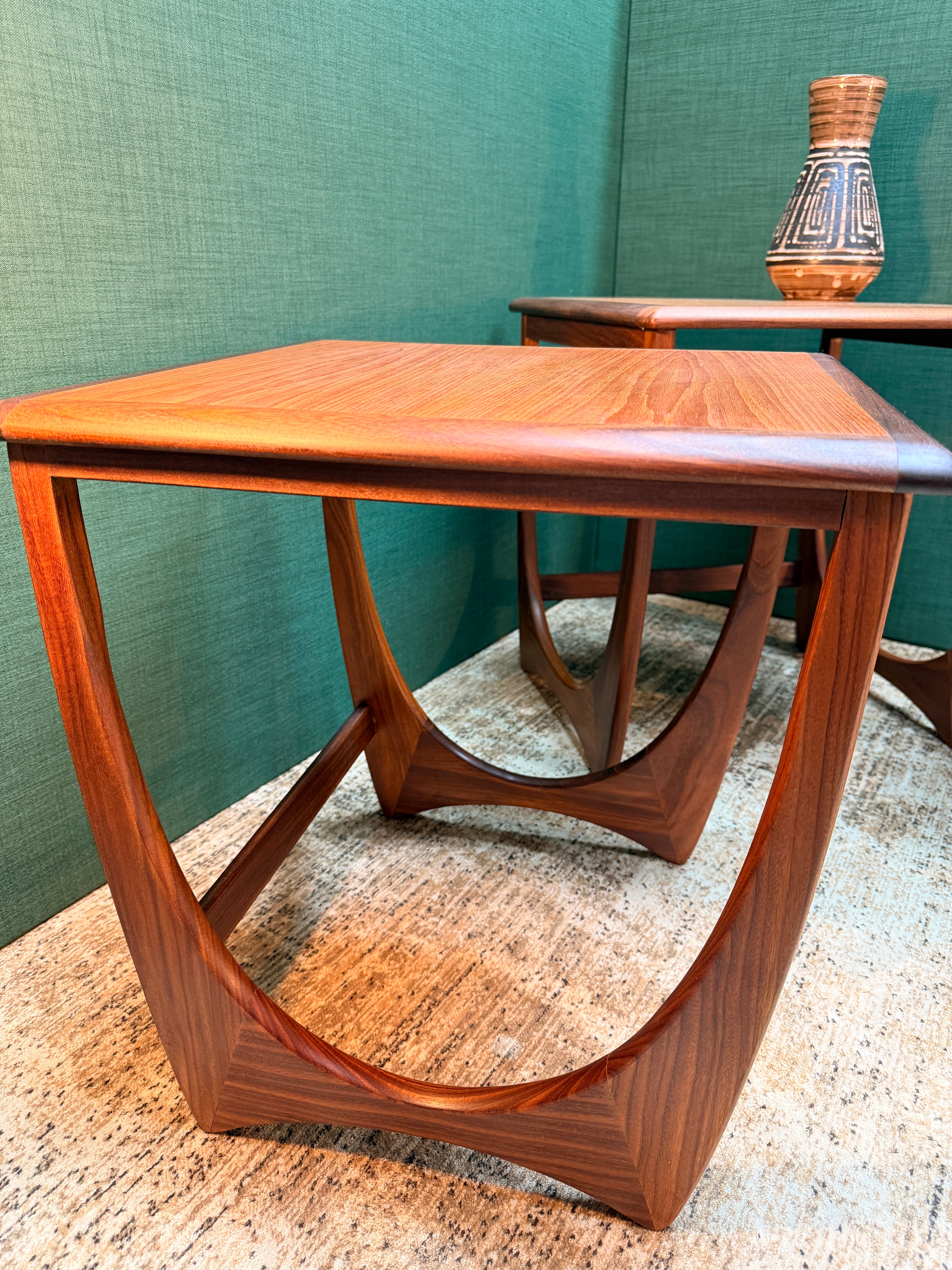 G Plan Astro Mid Century Teak Nest Of Tables Designed by Victor Bramwell Wilkins